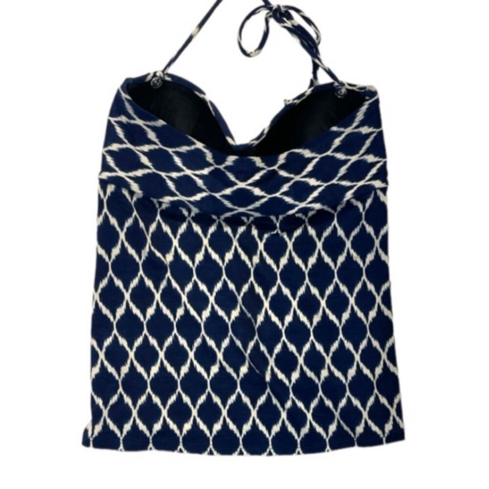 Robin Piccone Tankini Top Women’s Size Small Navy Swimwear - Picture 3 of 6